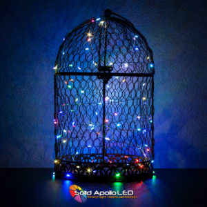 RGB LED String Light used as a decorative lighting.