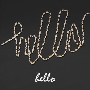 The "Hello" word is arranged using the Zig-Zag LED Strip Lights