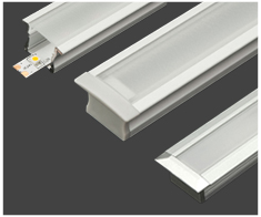 Recessed LED Strip Channels