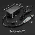 RGB LED Controller for RGB Driverless LED Strip Light with IR Remote