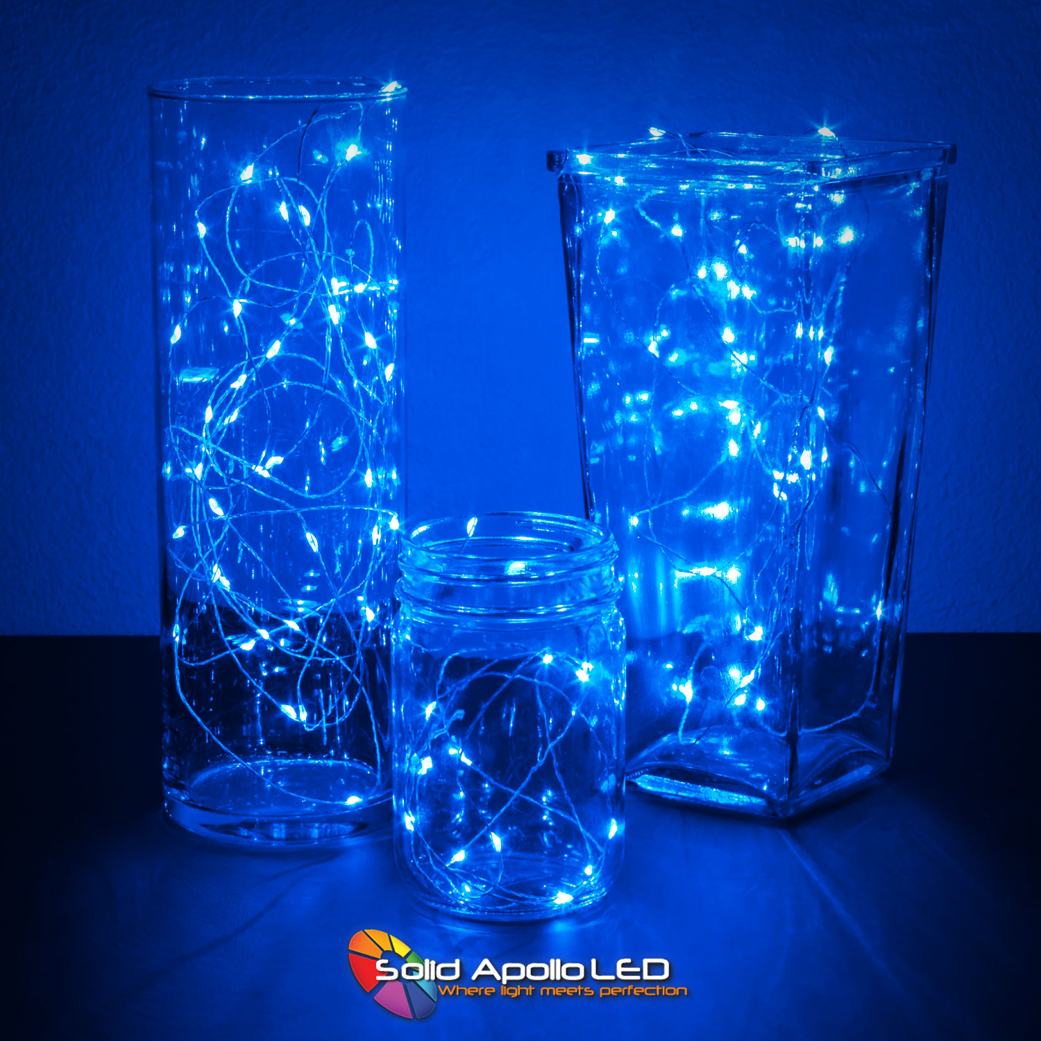 Blue LED String Lights