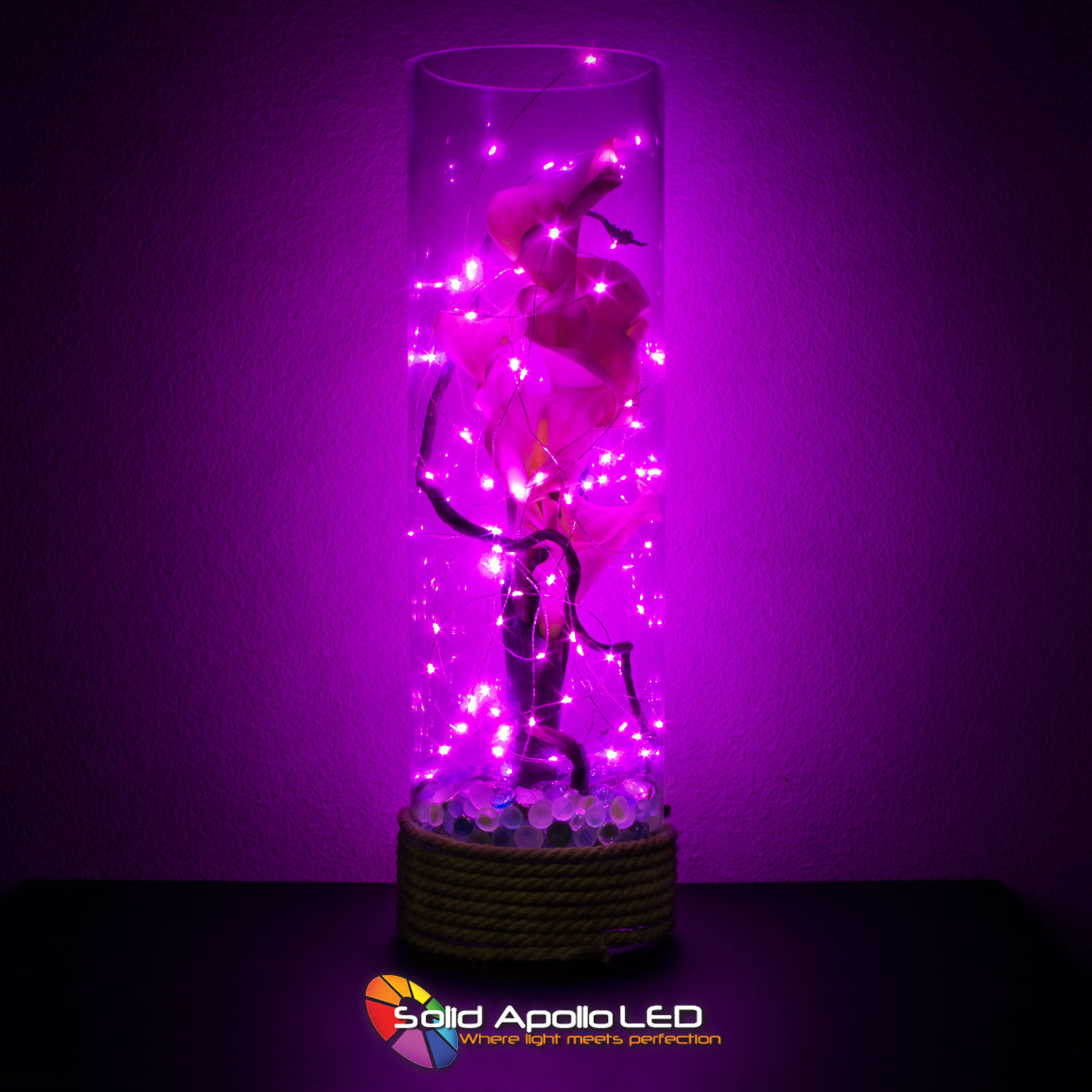 Pink LED String Light 32ft
