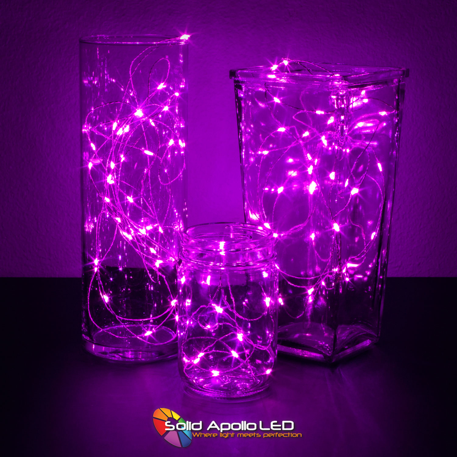 Pink LED String Light 32ft