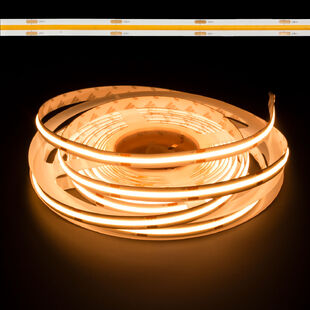 Candlelight Warm White Dotless COB 24V LED Strip 75W 2400K