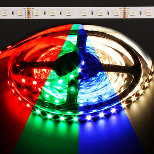 Color Changing RGB + Warm White Quadchip 5050 72W LED Strip Light  