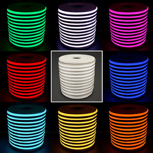 RGB Flex Neon LED Strip Light 120V AC