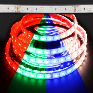 Waterproof Color Changing RGB + Daylight White Quadchip 5050 72W LED Strip