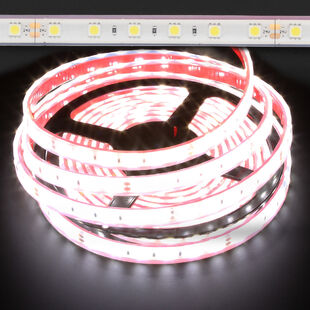 White Waterproof 5050 72W LED Strip Light 6000K