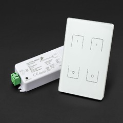 GlassTouch Pro 2-Zone 120V AC Wireless Dimmer Wall Switch/Controller