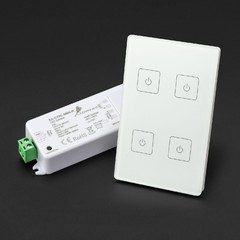 GlassTouch Pro 4-Zone 120V AC Wireless Dimmer Wall Switch/Controller