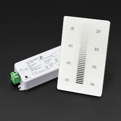 GlassTouch Pro-S 4-Zone 120V AC Wireless Dimmer Wall Switch/Controller