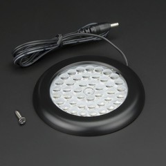 Super Warm White Premium LED Puck Light Black Body
