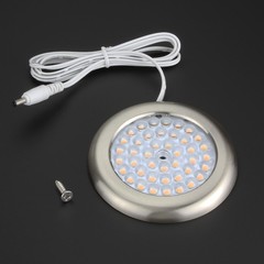 Super Warm White Premium LED Puck Light Nickel Body