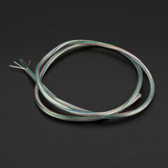 Transparent RGBW 5 Wire Cable