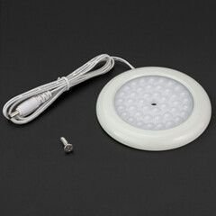 Daylight White Premium LED Puck Light White Body Frosted Cover