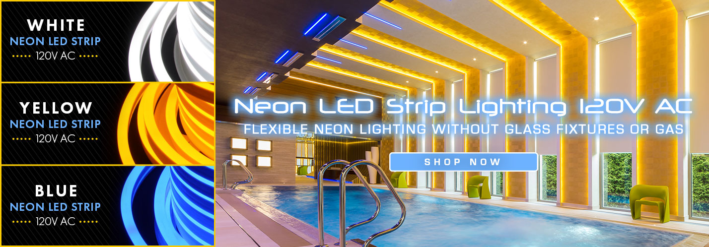 Neon LED Strip Lighting 120V AC