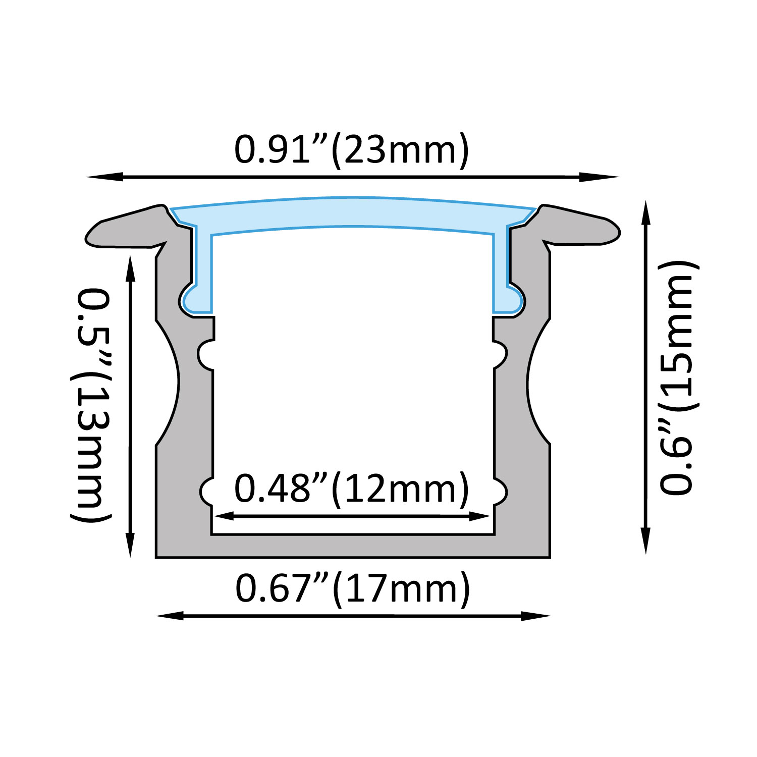 Aluminum Profile Led Cabinet, Aluminum Profiles Led Lights